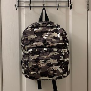 Steve Madden Black / Grey / Silver Army Backpack